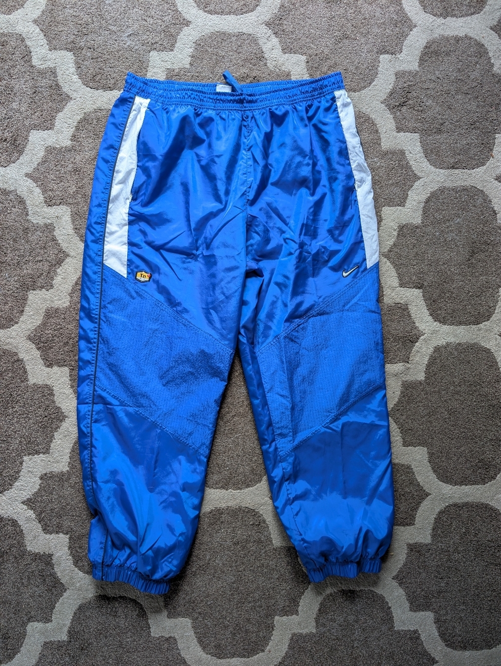 Nike TN Air Max Sportswear Woven Track Pants Joggers Blue Mens 2XL XXL